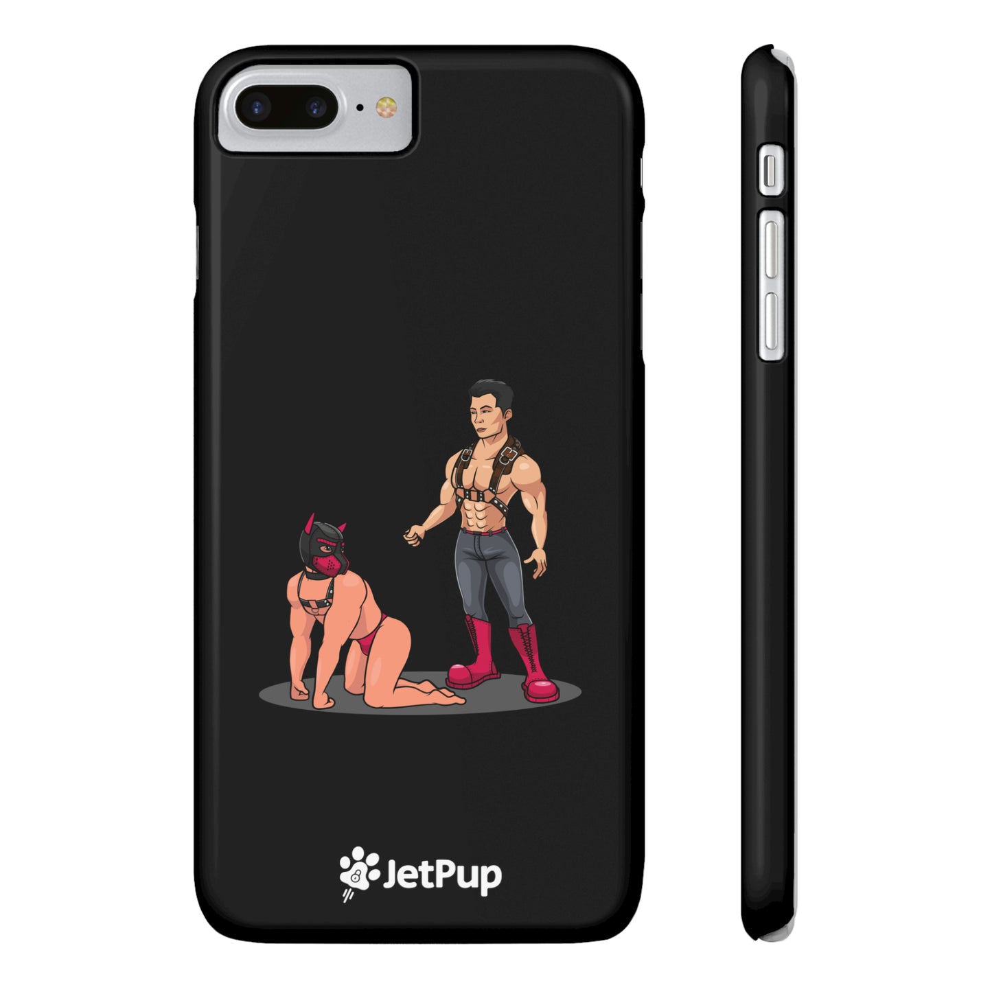 Handler & Pup Slim iPhone Cases - Black