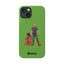 Dad & Pup Slim iPhone Cases - Green