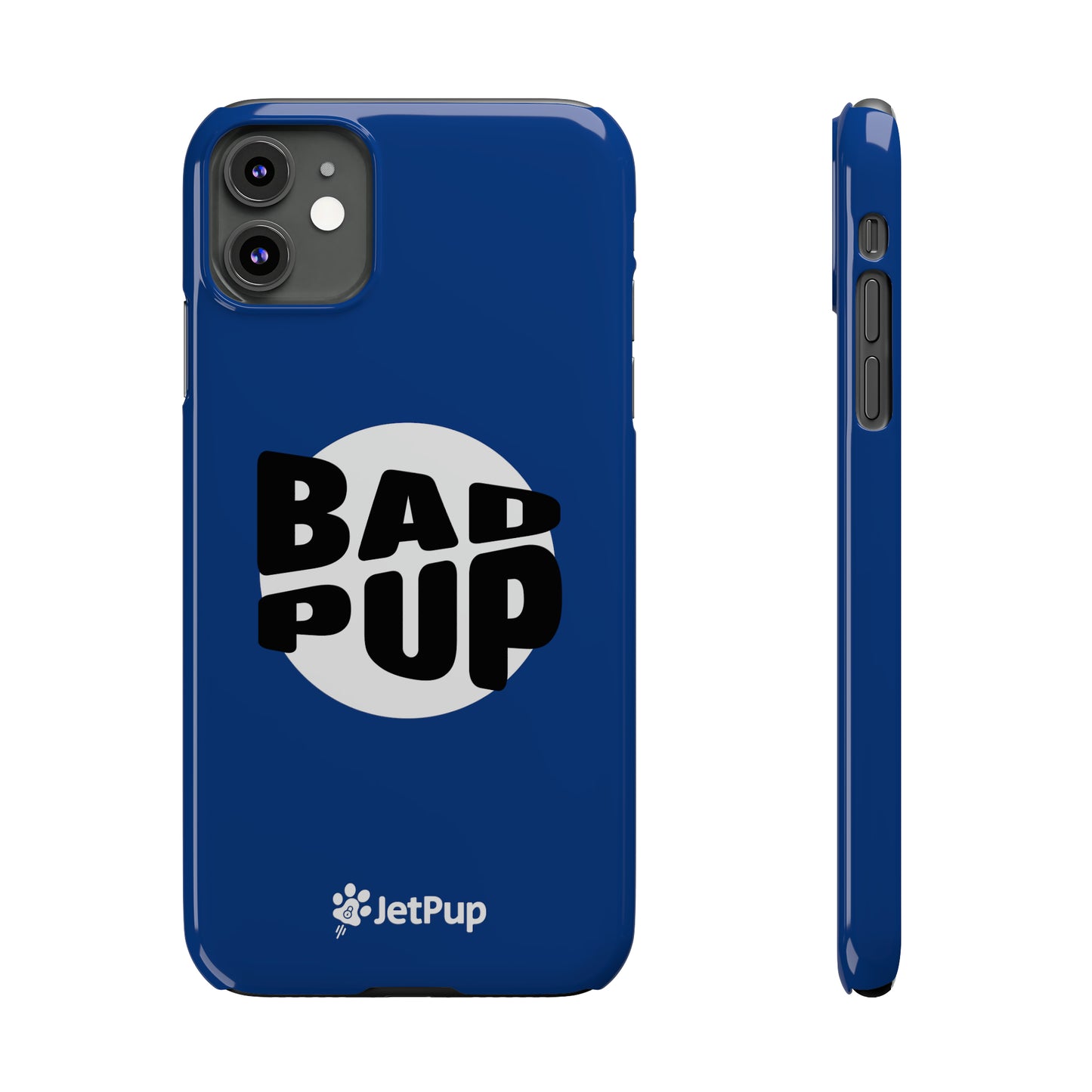 Bad Pup Slim iPhone Cases - Blue