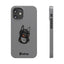 Pup Hood Slim iPhone Cases - Grey