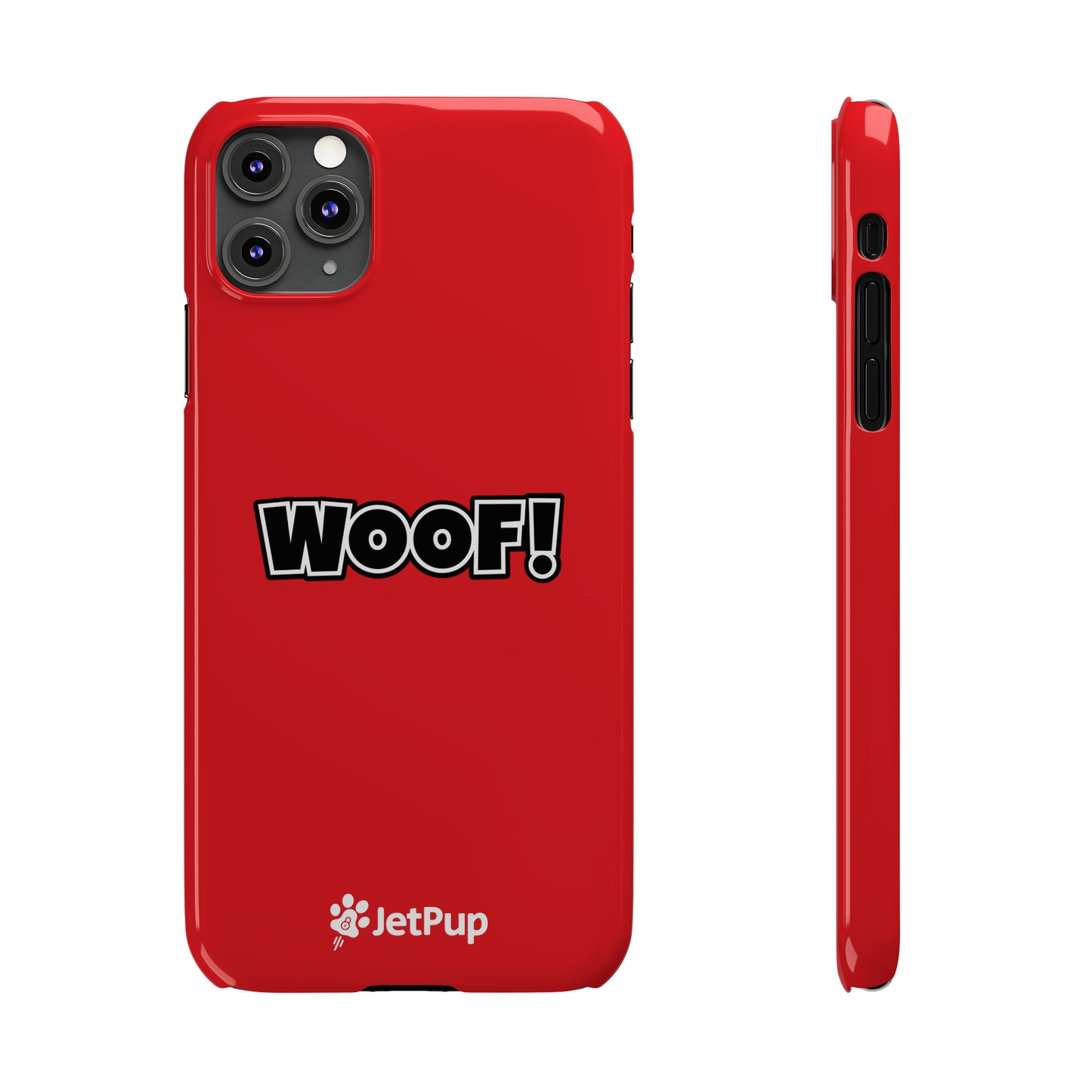 Woof Slim iPhone Cases - Red