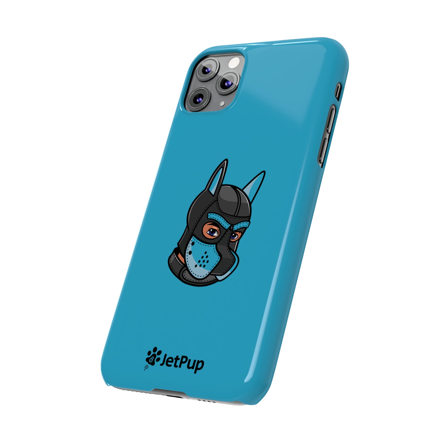 Pup Hood Slim iPhone Cases - Turquoise