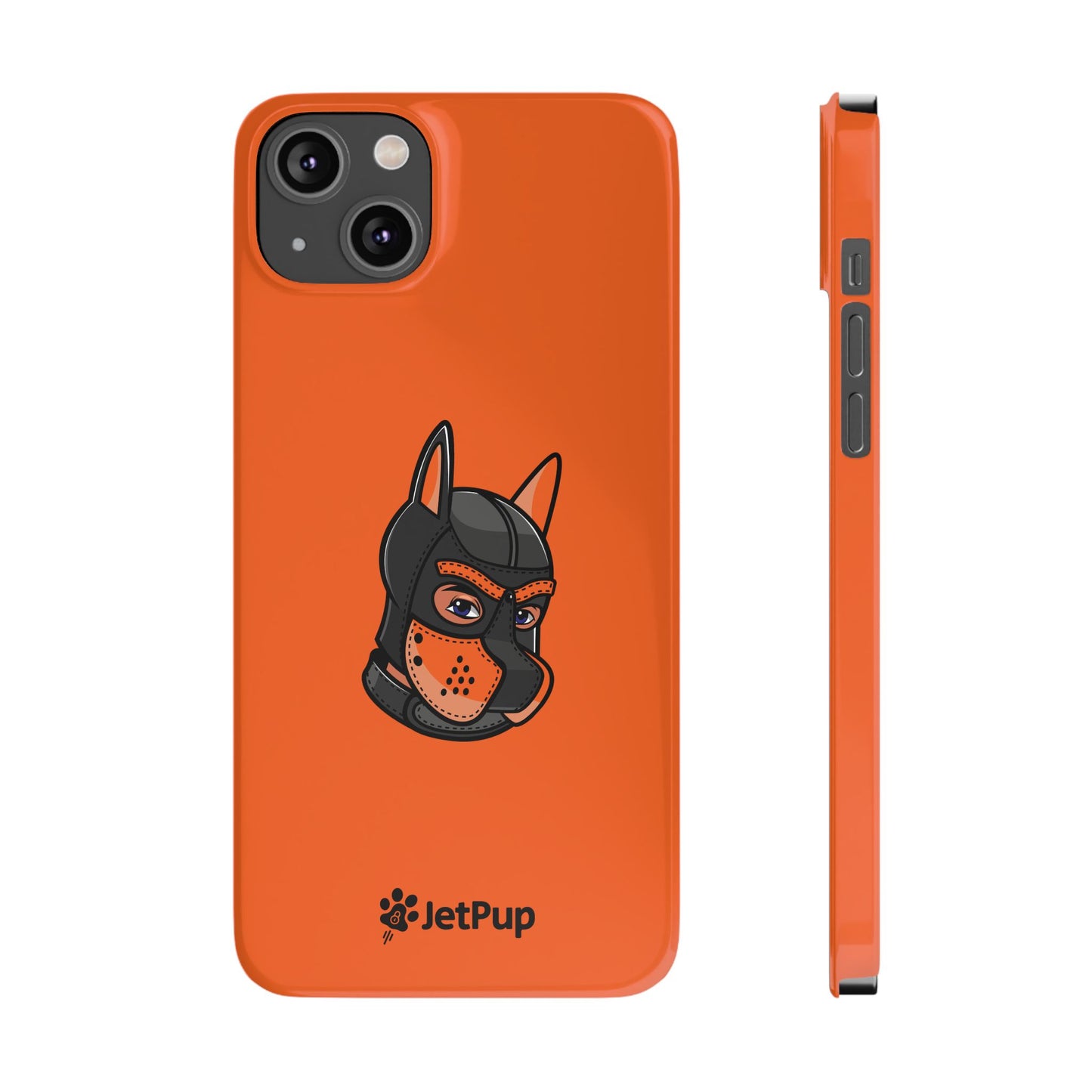 Pup Hood Slim iPhone Cases - Orange