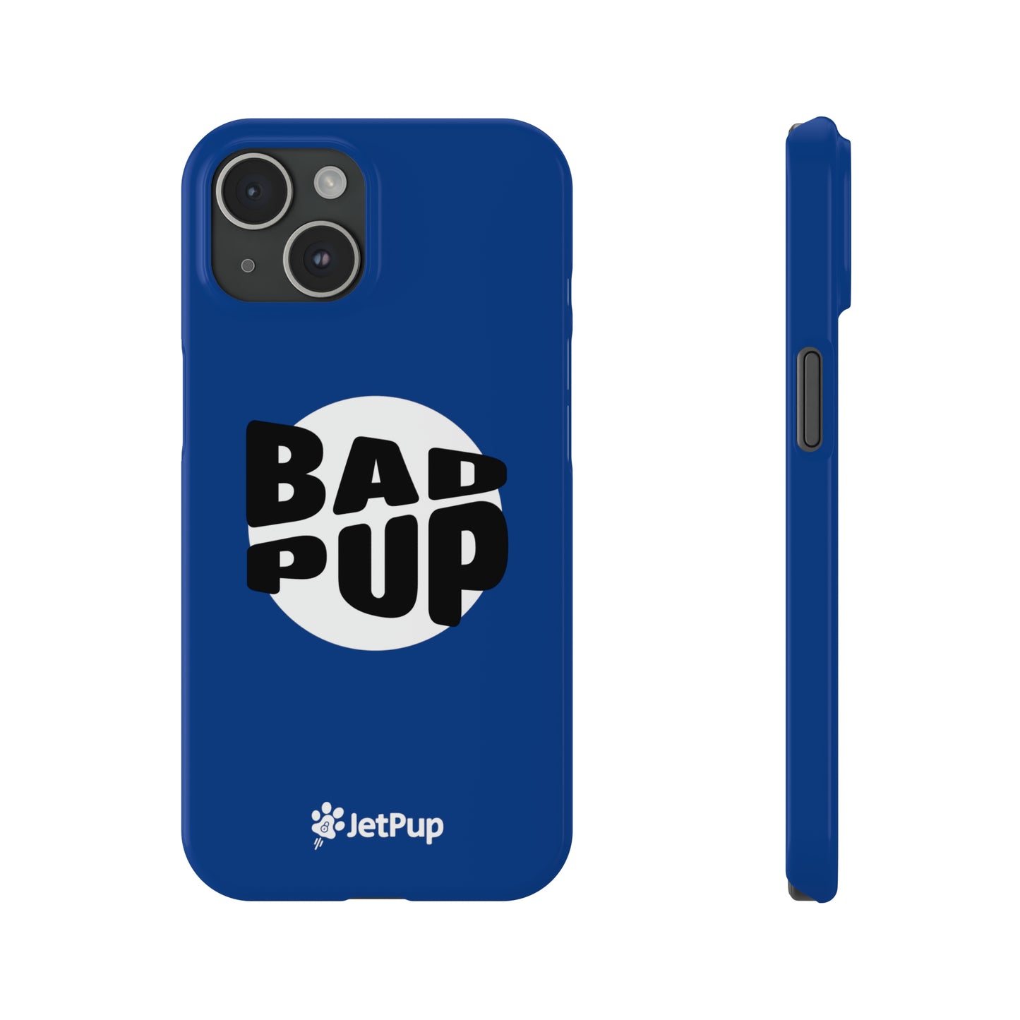 Bad Pup Slim iPhone Cases - Blue