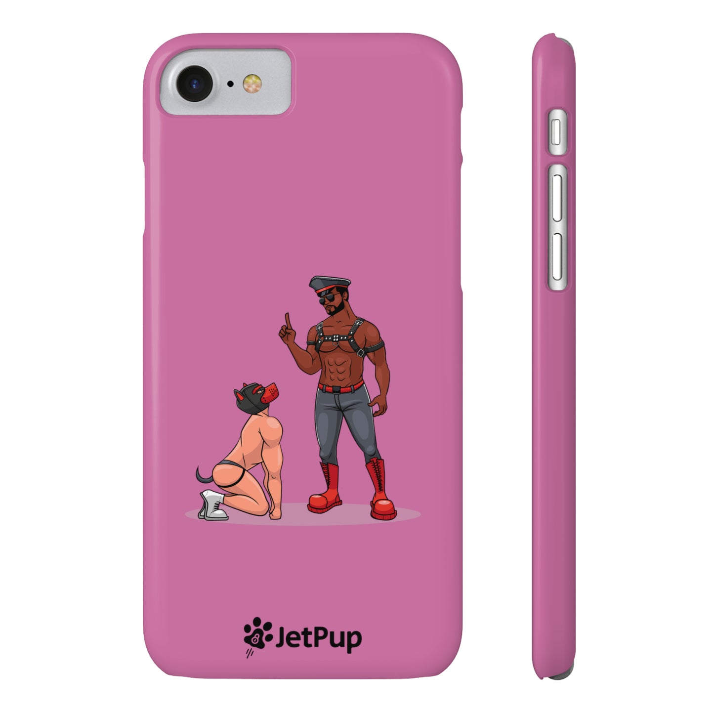 Sir & Pup Hood Slim iPhone Cases - Pink