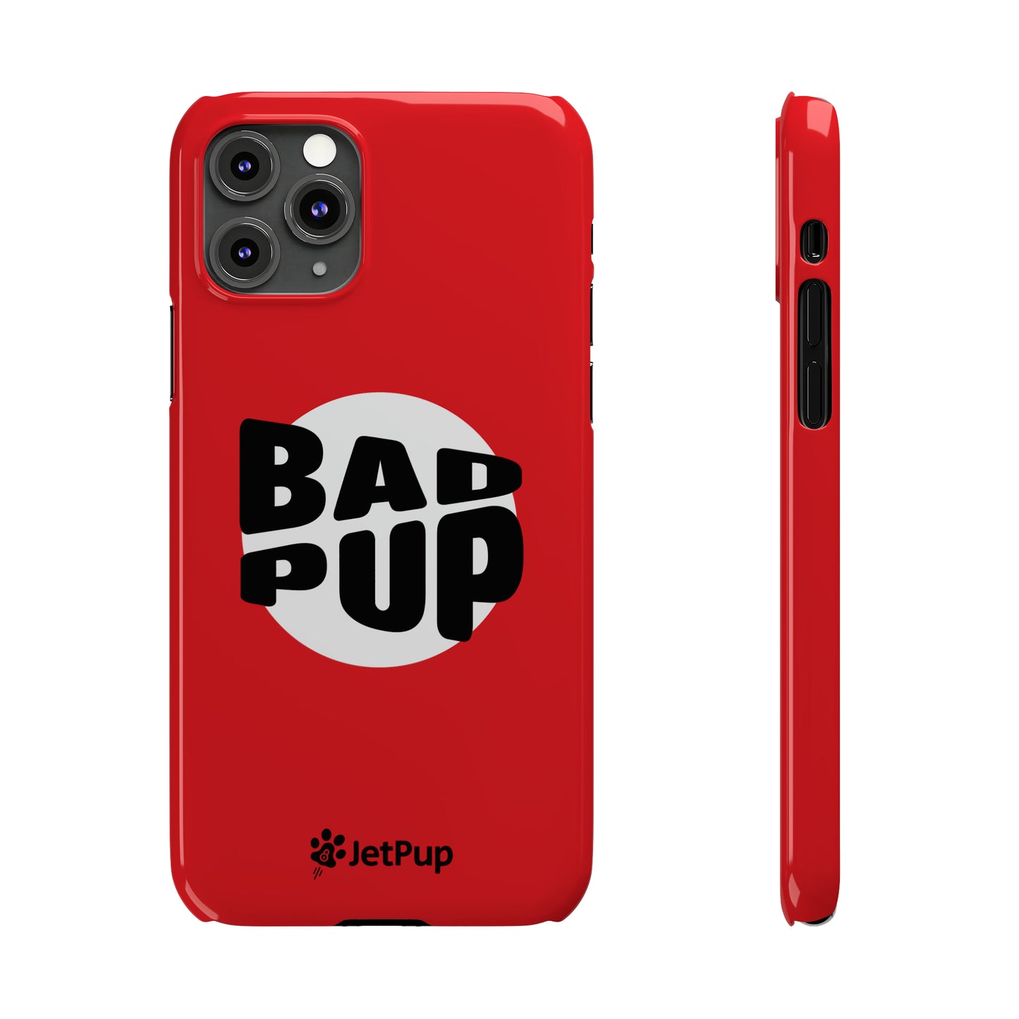 Bad Pup Slim iPhone Cases - Red