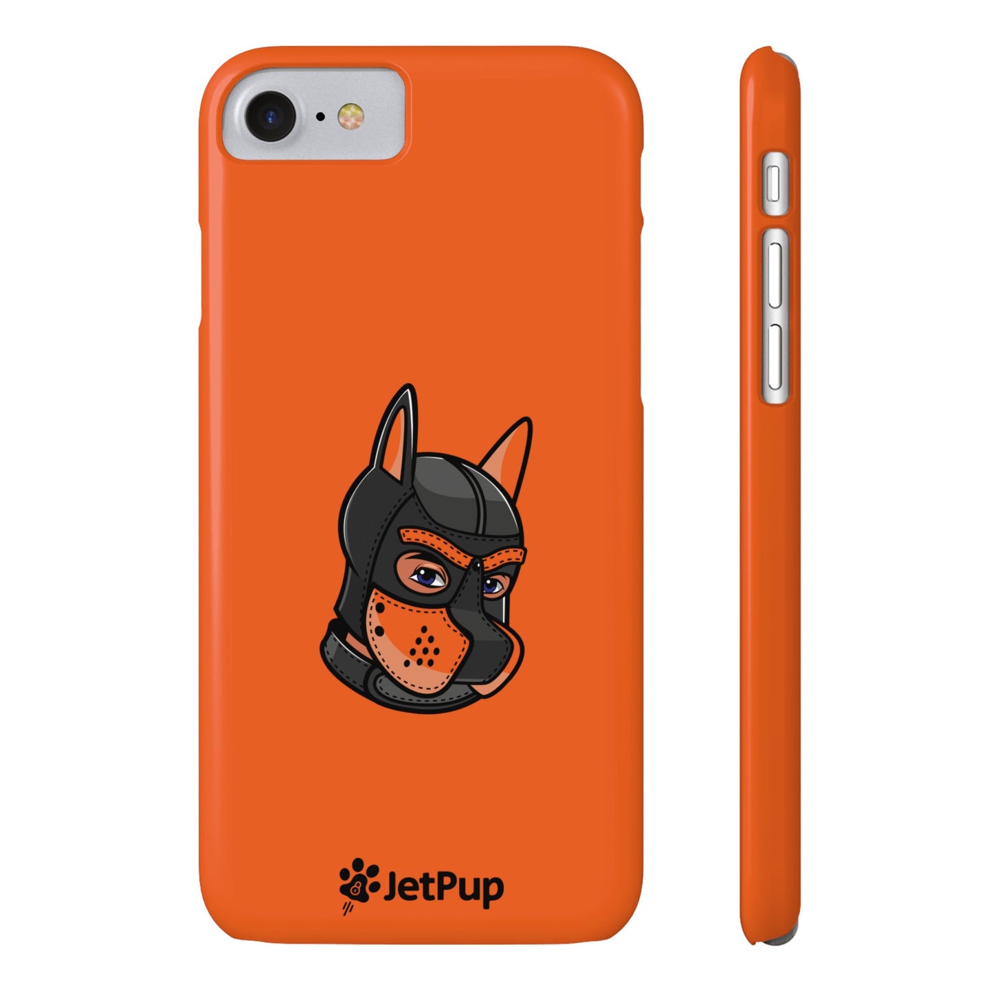 Pup Hood Slim iPhone Cases - Orange