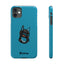 Pup Hood Slim iPhone Cases - Turquoise