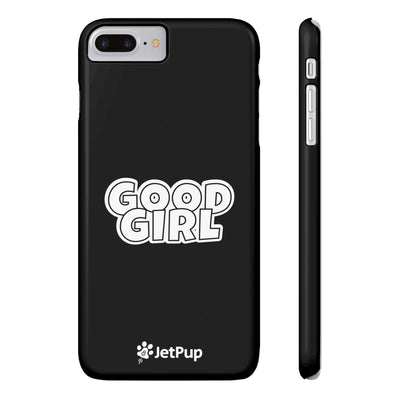 Good Girl Slim iPhone Cases - Black