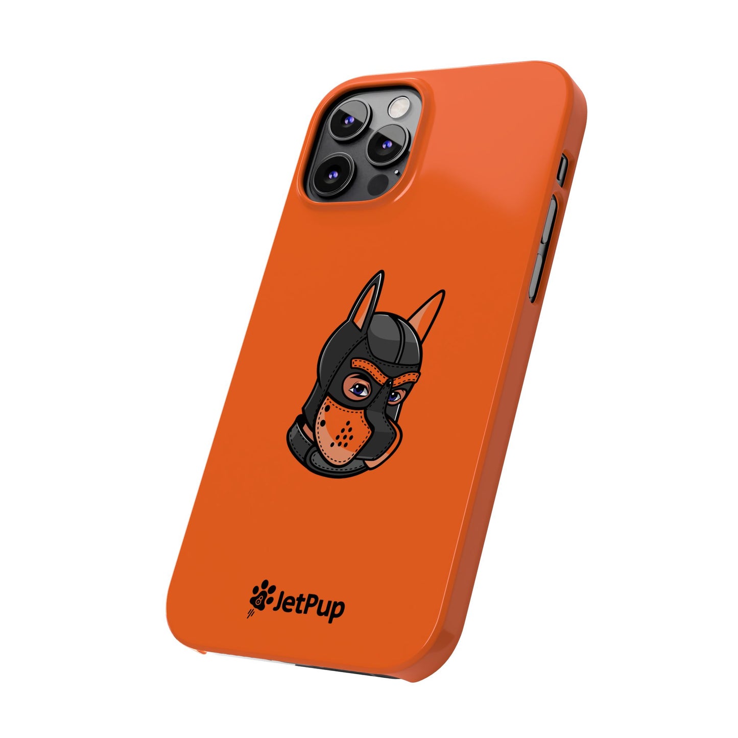 Pup Hood Slim iPhone Cases - Orange