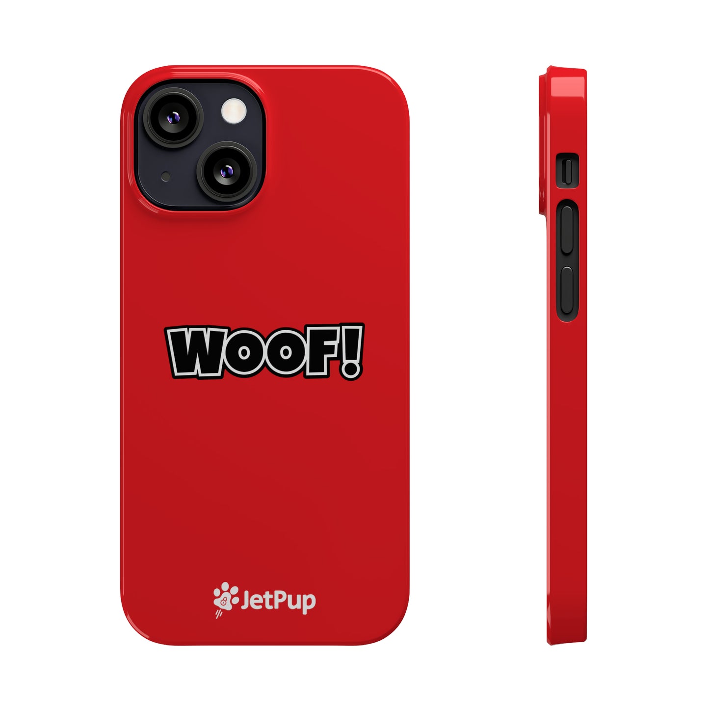 Woof Slim iPhone Cases - Red