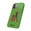 Dad & Pup Slim iPhone Cases - Green