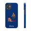 Handler & Pup Slim iPhone Cases - Blue