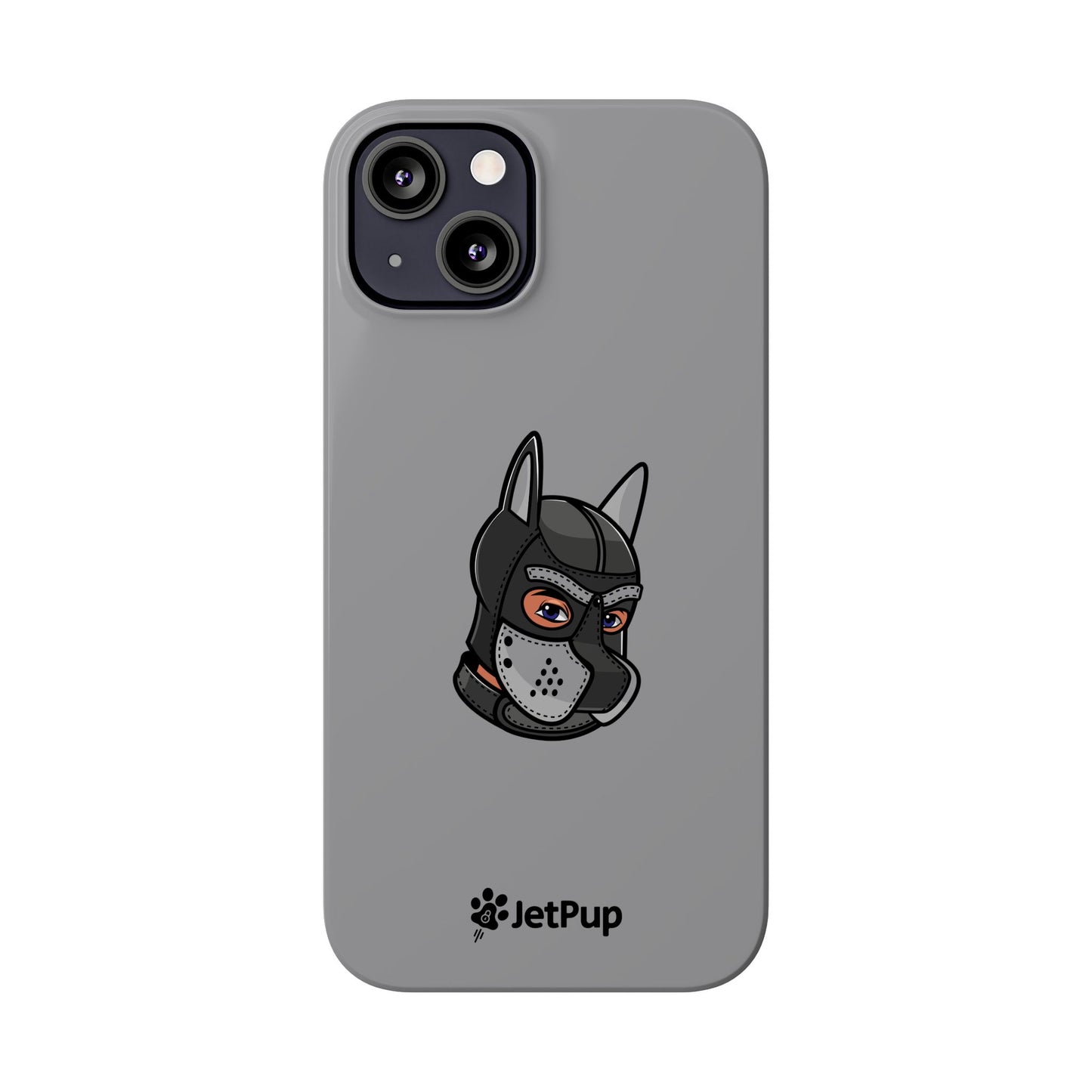 Pup Hood Slim iPhone Cases - Grey