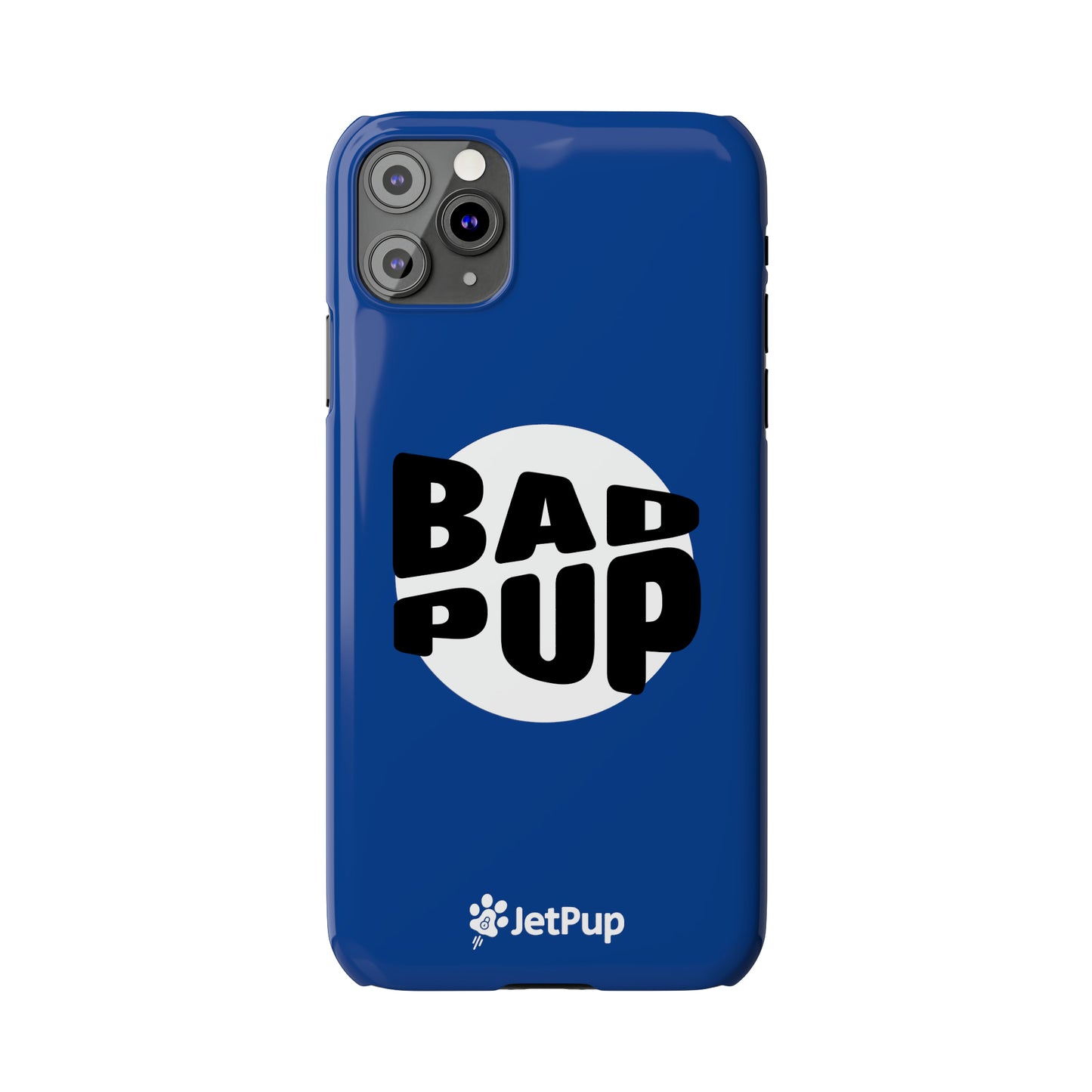 Bad Pup Slim iPhone Cases - Blue