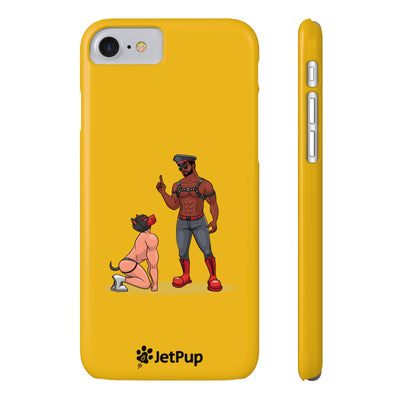 Sir & Pup Hood Slim iPhone Cases - Yellow