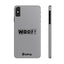 Woof Slim iPhone Cases - Grey