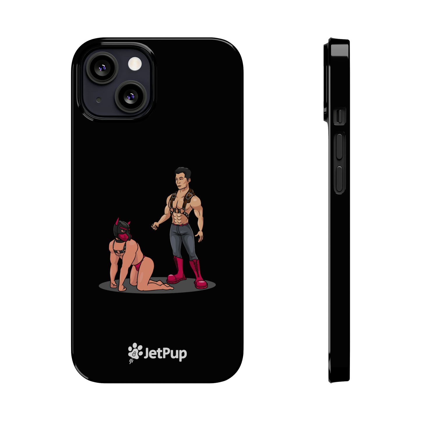 Handler & Pup Slim iPhone Cases - Black