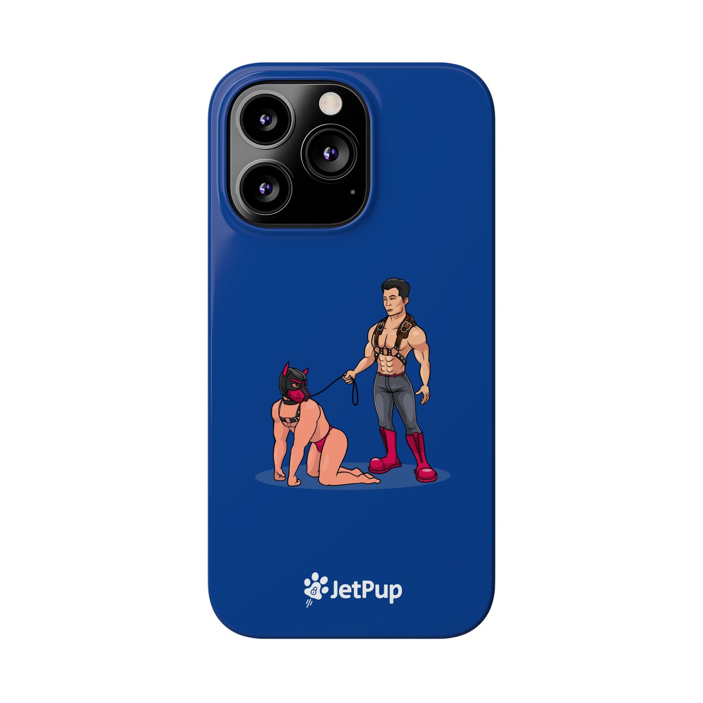 Handler & Pup Slim iPhone Cases - Blue