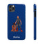 Dad & Pup Slim iPhone Cases - Blue