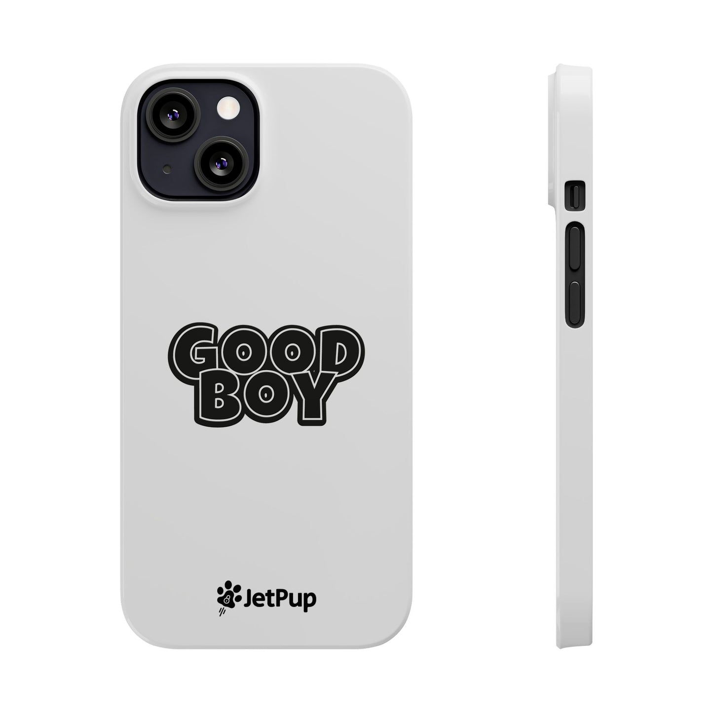 Good Boy Slim iPhone Cases - White