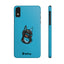 Pup Hood Slim iPhone Cases - Turquoise