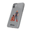 Dad & Pup Slim iPhone Cases - Grey