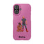 Dad & Pup Slim iPhone Cases - Pink