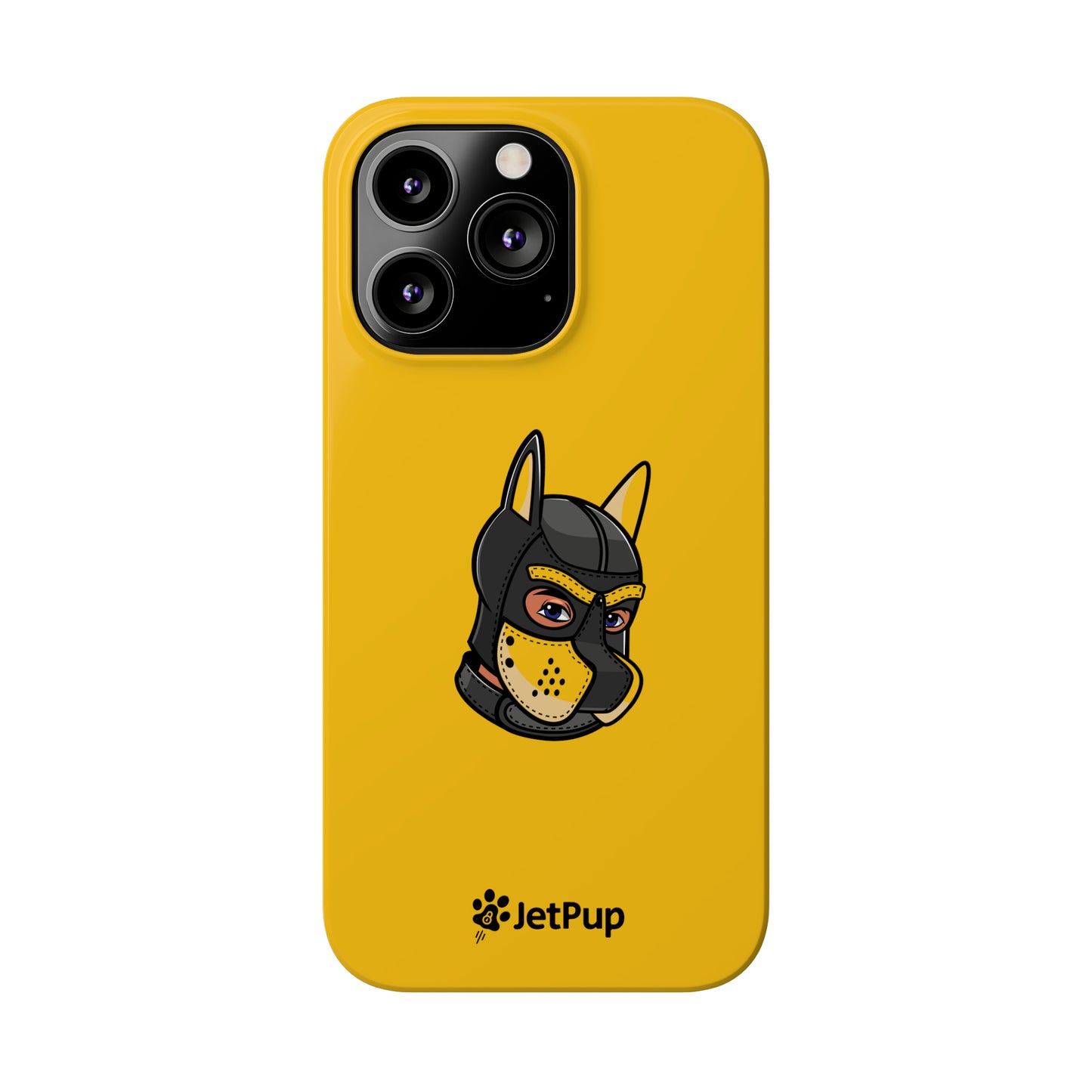 Pup Hood Slim iPhone Cases - Yellow