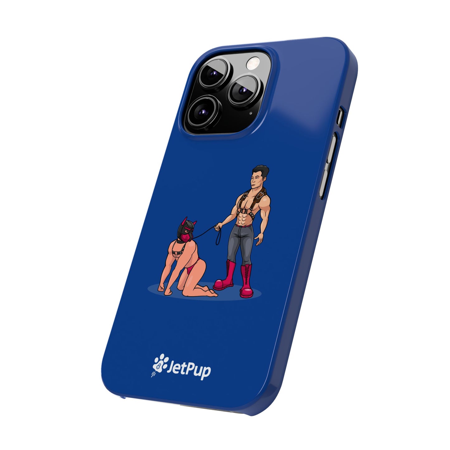 Handler & Pup Slim iPhone Cases - Blue