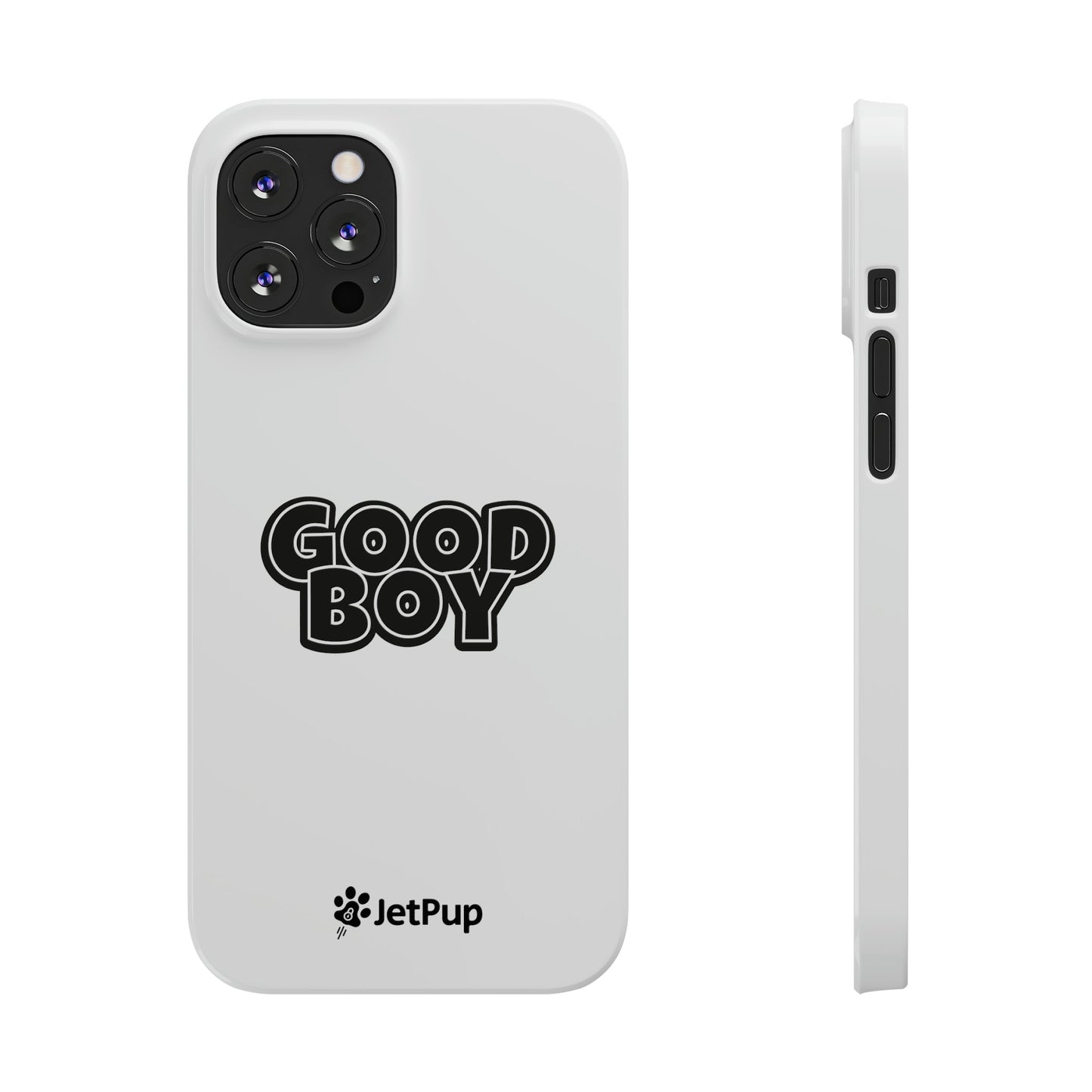 Good Boy Slim iPhone Cases - White