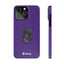 Pup Hood Slim iPhone Cases - Purple