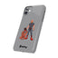 Dad & Pup Slim iPhone Cases - Grey