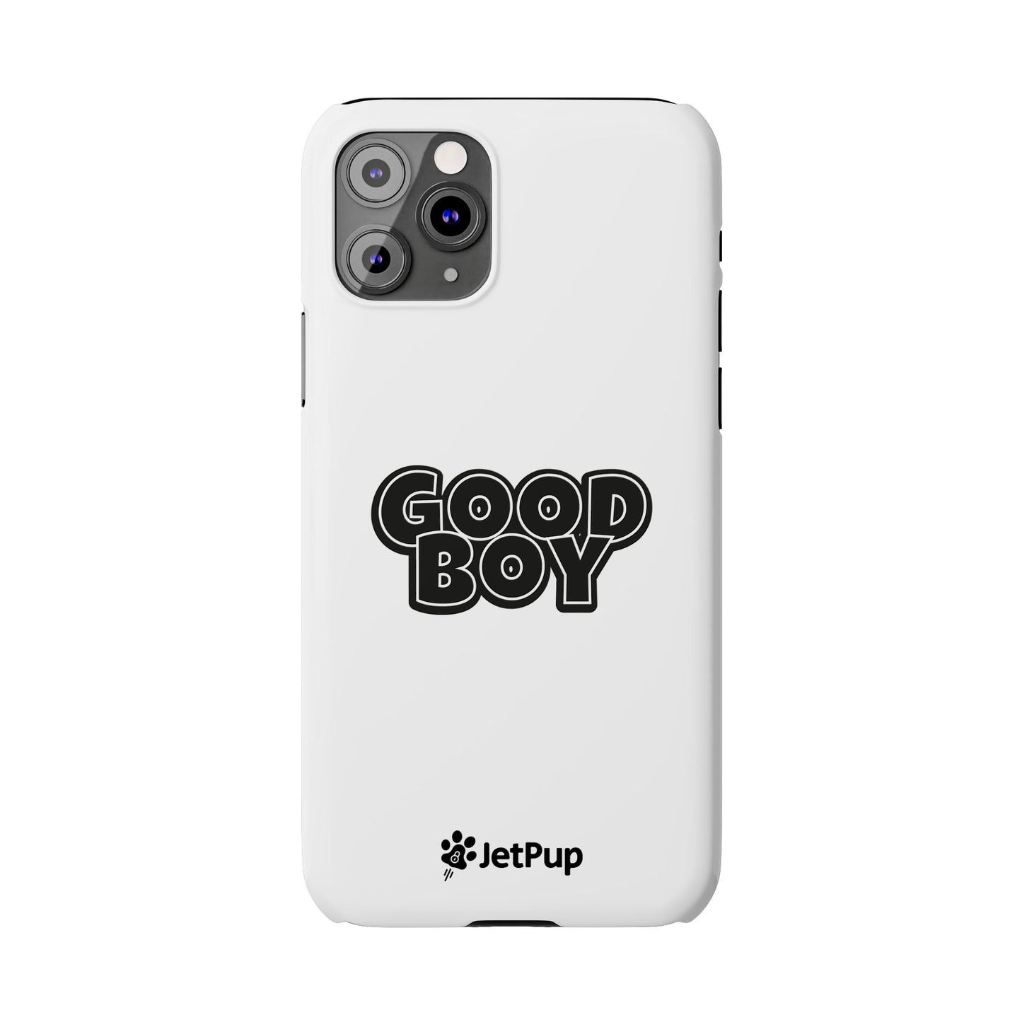 Good Boy Slim iPhone Cases - White