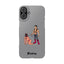 Handler & Pup Slim iPhone Cases - Grey