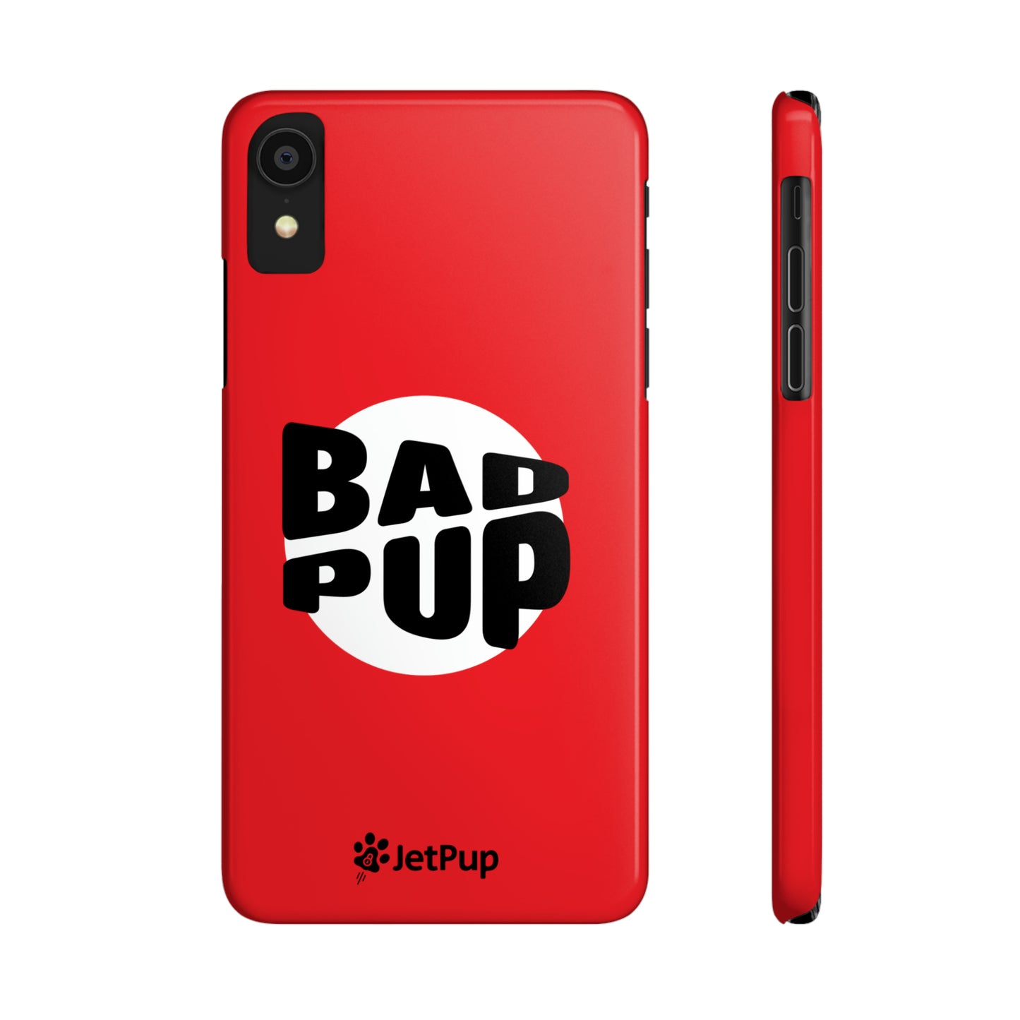 Bad Pup Slim iPhone Cases - Red