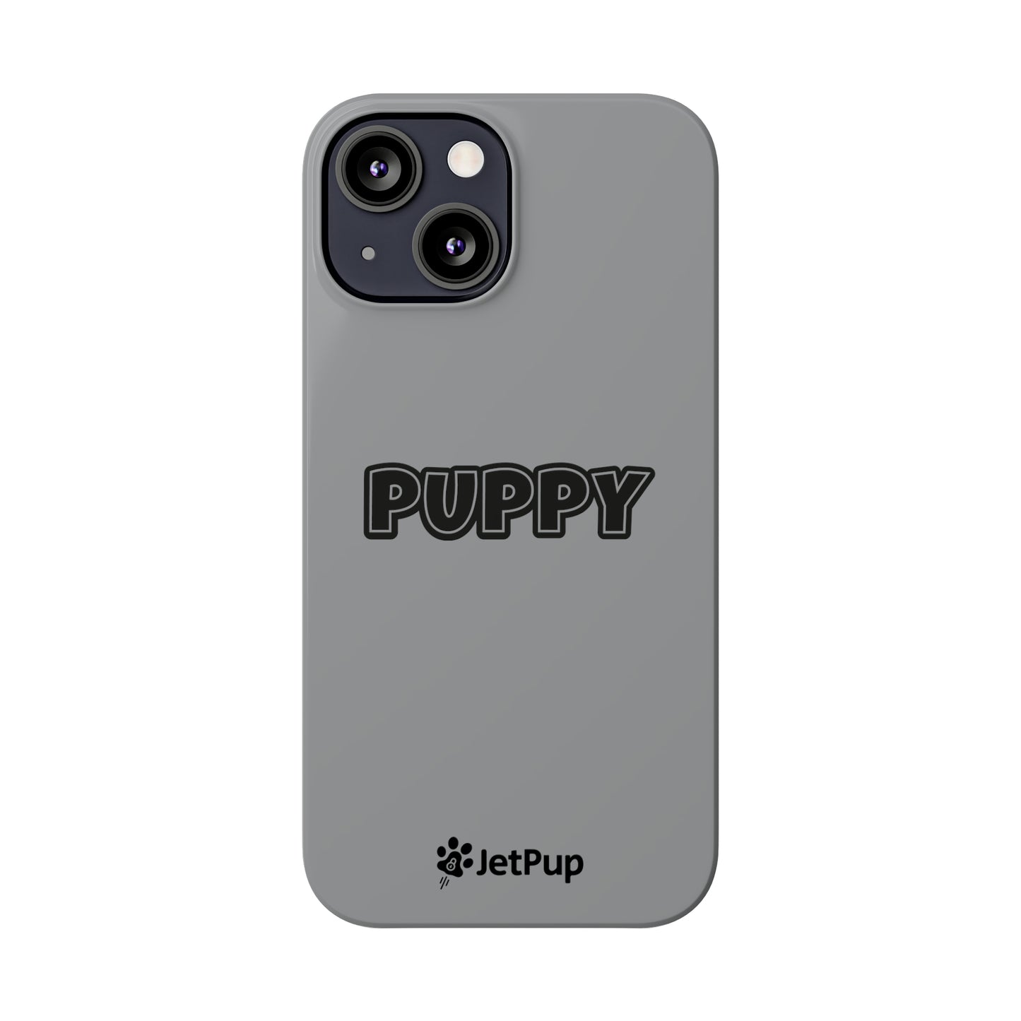 Puppy Slim iPhone Cases - Grey