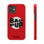 Bad Pup Slim iPhone Cases - Red