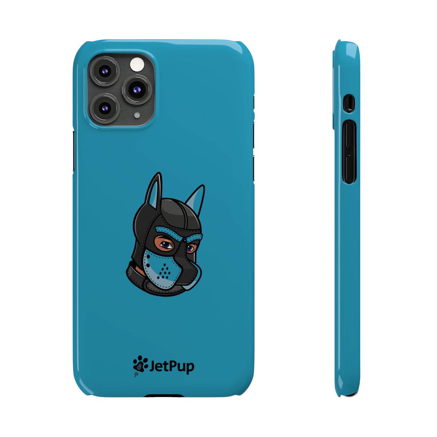 Pup Hood Slim iPhone Cases - Turquoise