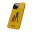 Dad & Pup Slim iPhone Cases - Yellow