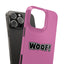 Woof Slim iPhone Cases -  Pink