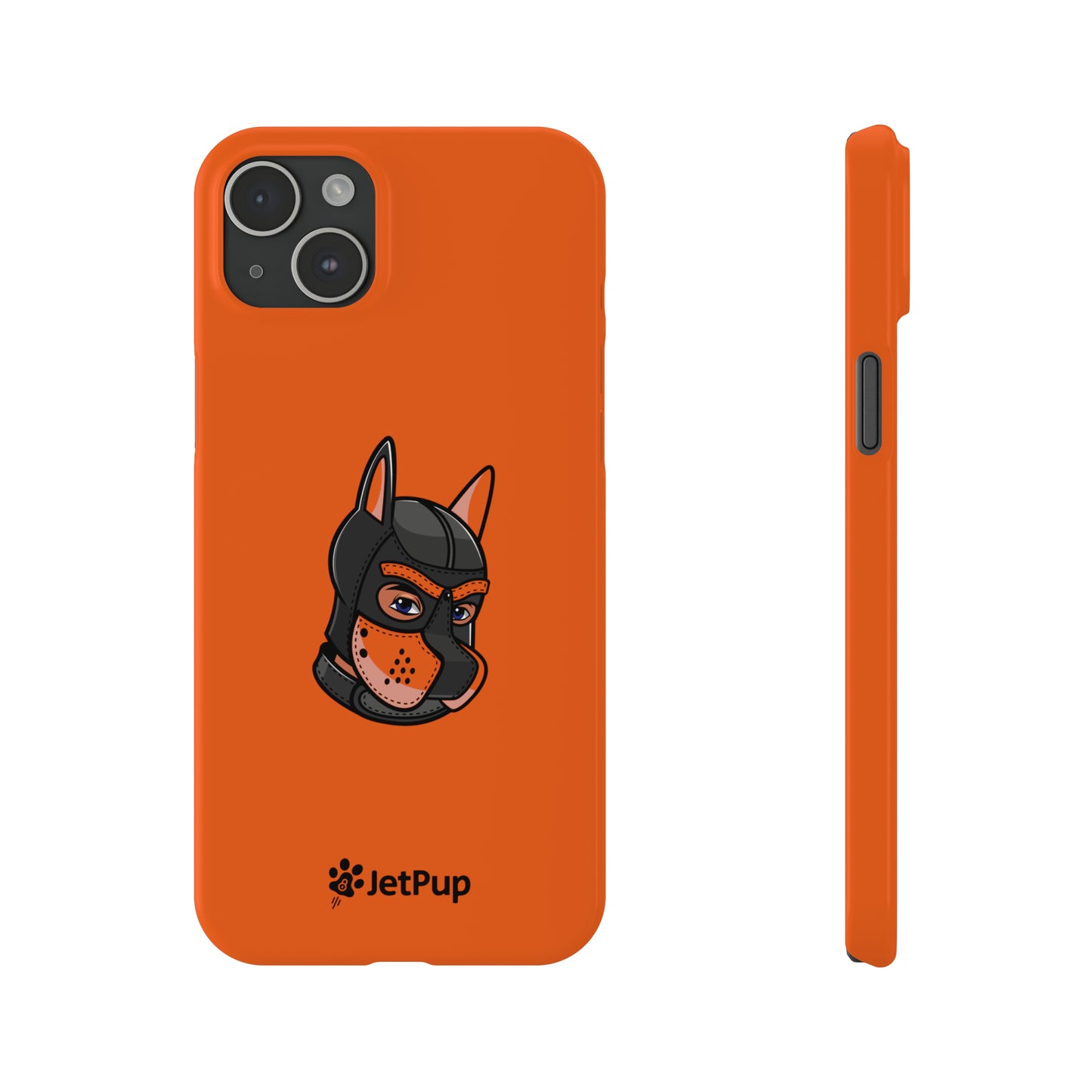 Pup Hood Slim iPhone Cases - Orange