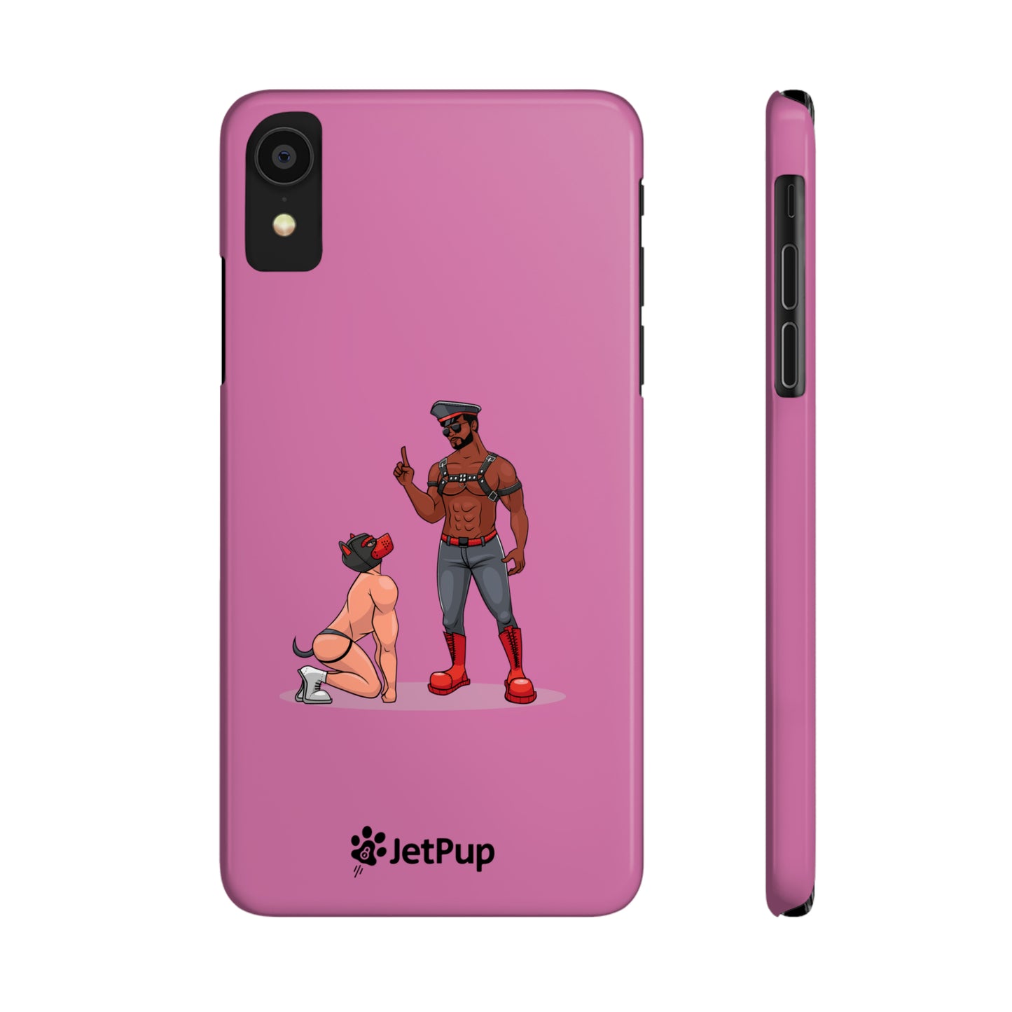 Sir & Pup Hood Slim iPhone Cases - Pink