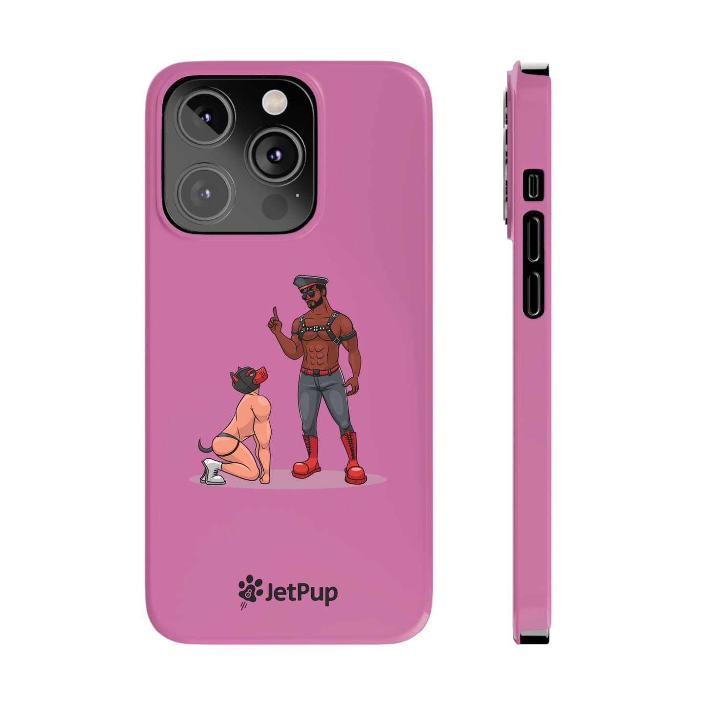 Sir & Pup Hood Slim iPhone Cases - Pink