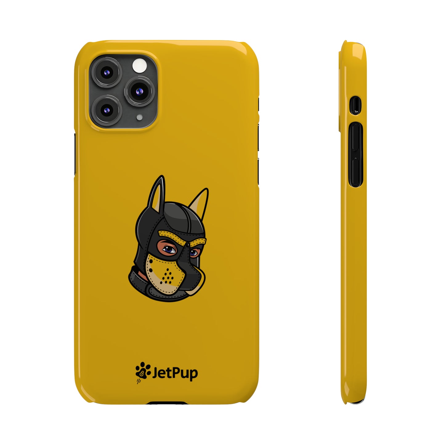 Pup Hood Slim iPhone Cases - Yellow