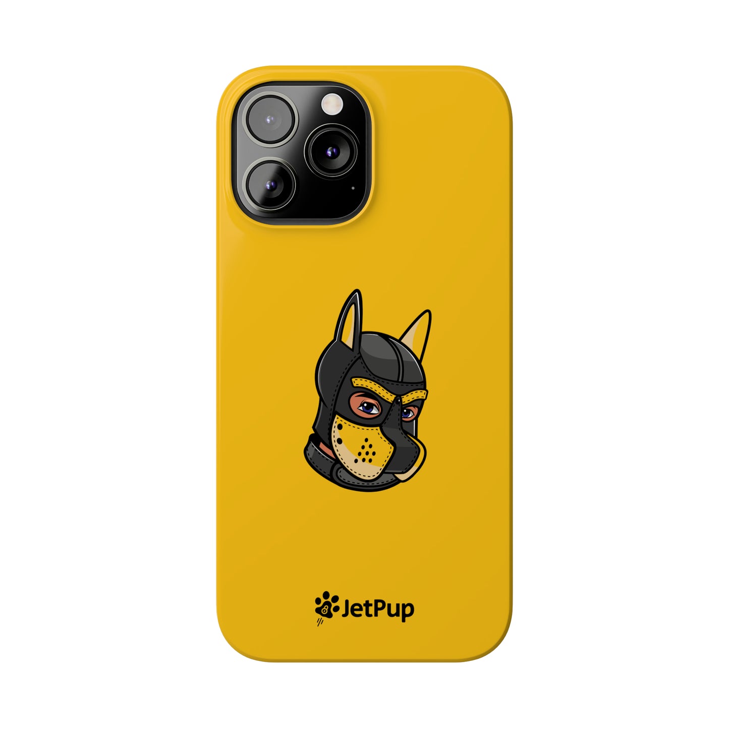 Pup Hood Slim iPhone Cases - Yellow