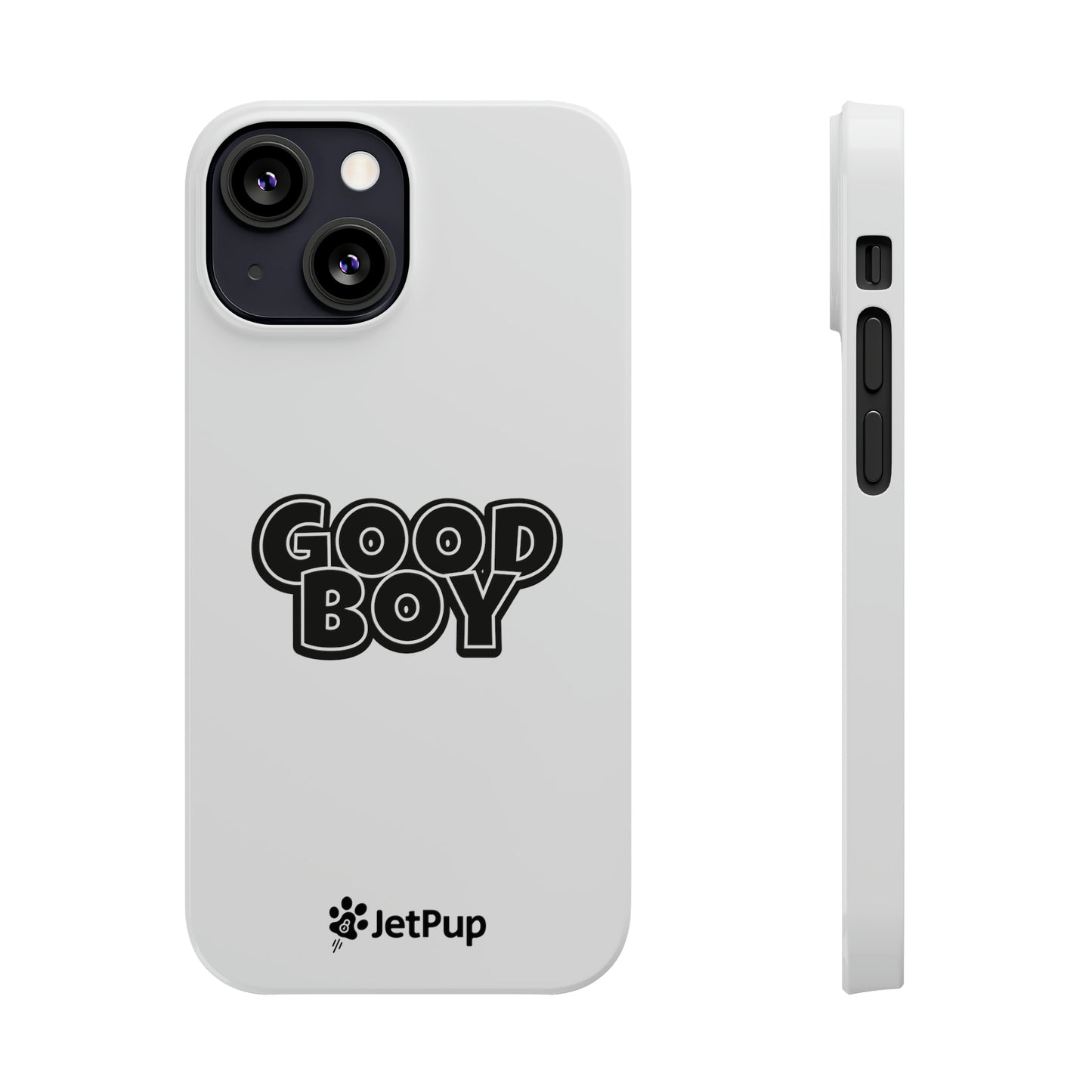 Good Boy Slim iPhone Cases - White