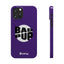 Bad Pup Slim iPhone Cases - Purple