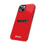 Woof Slim iPhone Cases - Red