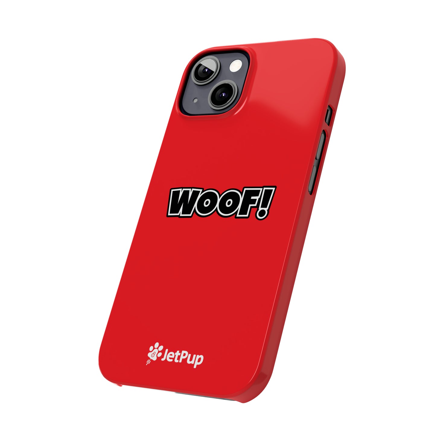 Woof Slim iPhone Cases - Red